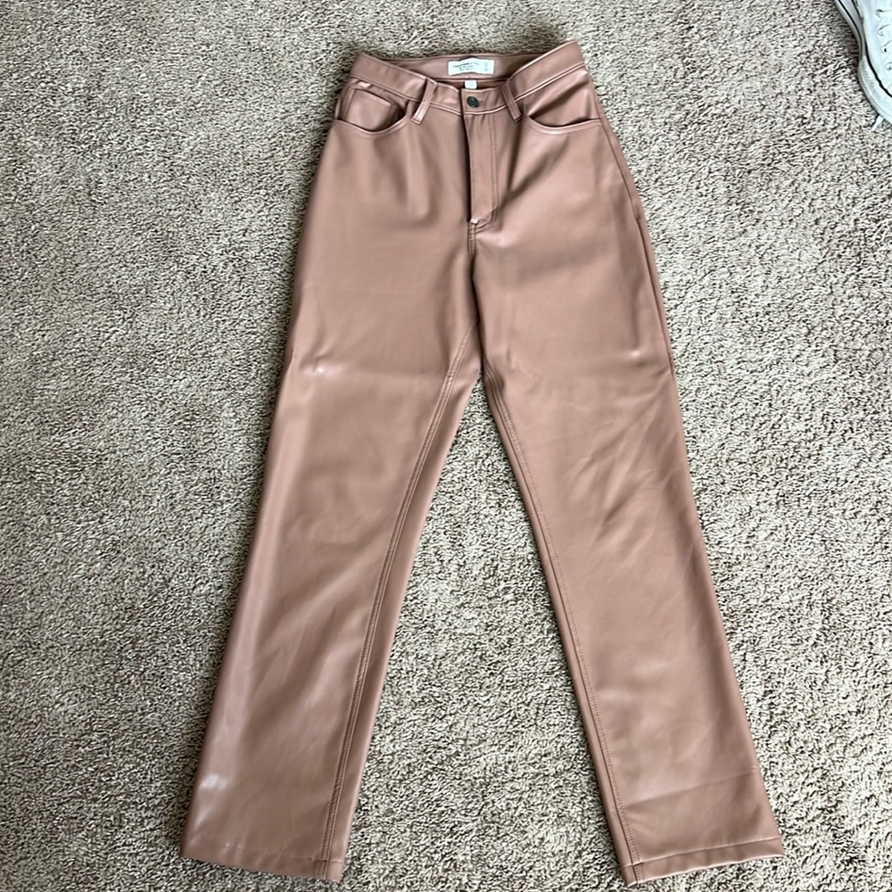 Abercrombie Curve Love Leather Pants